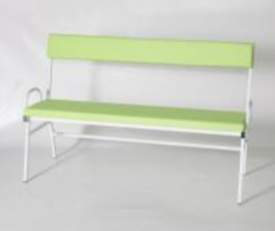 Банкетка медична коридорна зі спинкою БК-3-С - Фото 1