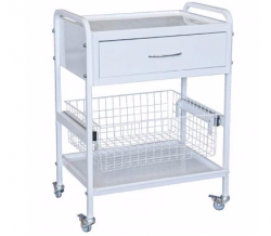 СТОЛИК МАНИПУЛЯЦИОННЫЙ СМ-3 (ЕВРО) С КОРЗИНОЙ - Фото 1