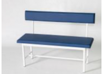 Банкетка медична коридорна зі спинкою БК-2-С