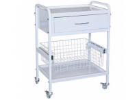 СТОЛИК МАНИПУЛЯЦИОННЫЙ СМ-3 (ЕВРО) С КОРЗИНОЙ